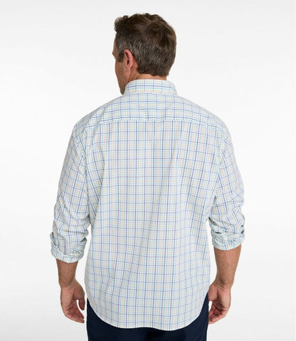 Men's Comfort Stretch Performance® Shirt, Long-Sleeve, Slightly Fitted Untucked Fit, Plaid | L.L.Bean Everyday
