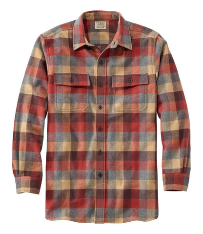 Men's Chamois Shirt, Slightly Fitted, Plaid | L.L.Bean Value