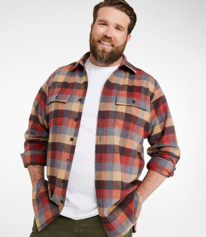 Men's Chamois Shirt, Slightly Fitted, Plaid | L.L.Bean Value