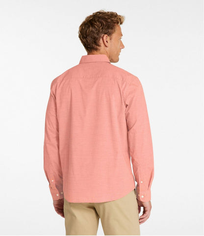 Men's Comfort Stretch Performance® Shirt, Long-Sleeve, Slightly Fitted Untucked Fit | L.L.Bean Great Value