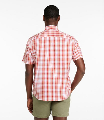 Men's Comfort Stretch Performance® Shirt, Short-Sleeve, Slightly Fitted Untucked Fit, Plaid | L.L.Bean Recommended