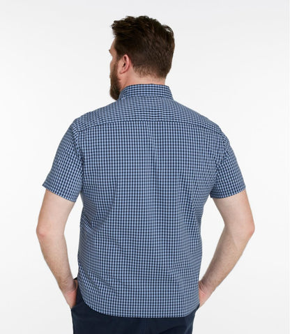 Men's Comfort Stretch Performance® Shirt, Short-Sleeve, Slightly Fitted Untucked Fit, Plaid | L.L.Bean Recommended
