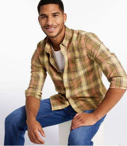 Men's Signature Stretch Poplin Shirt, Long-Sleeve, Slim Fit | L.L.Bean Classic