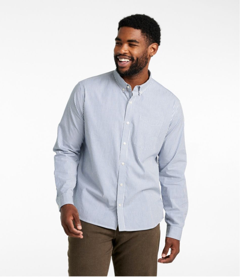 Men's Signature Stretch Poplin Shirt, Long-Sleeve, Slim Fit | L.L.Bean Classic