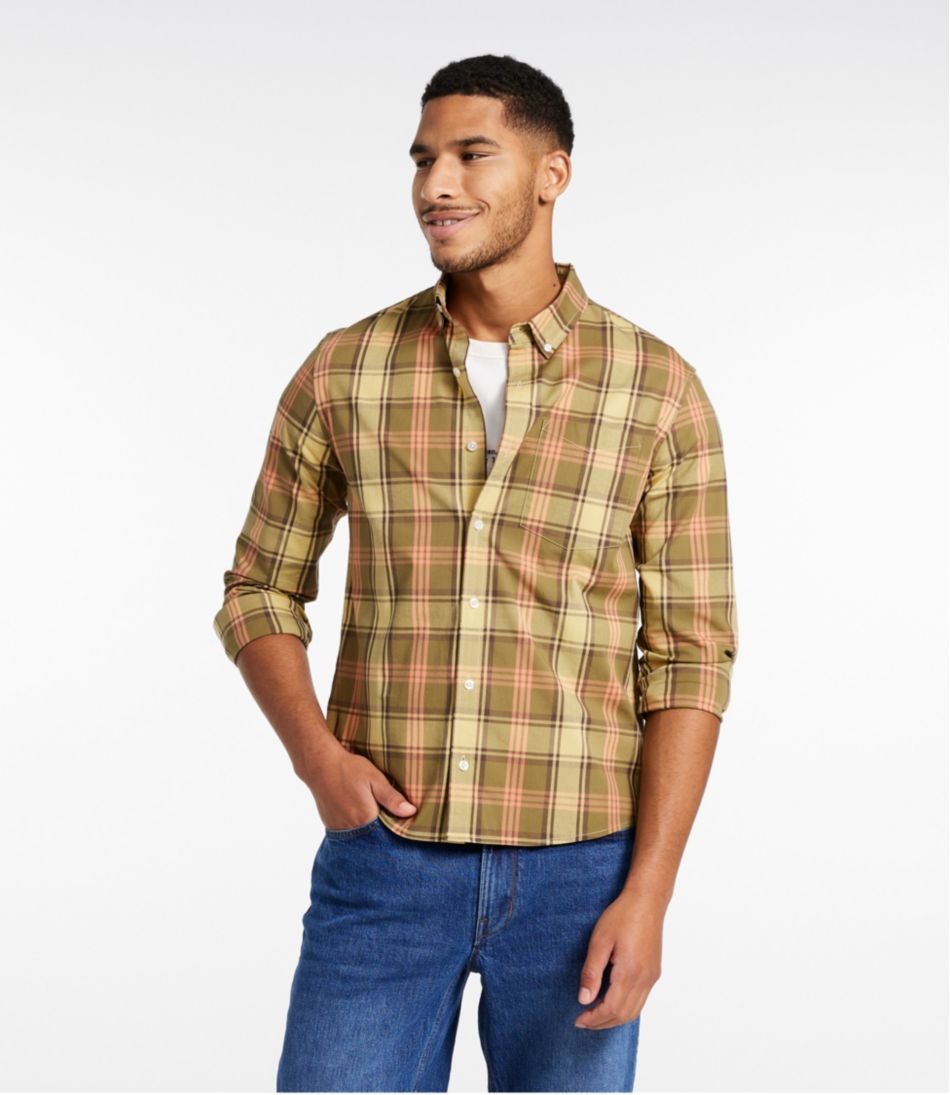 Men's Signature Stretch Poplin Shirt, Long-Sleeve, Slim Fit | L.L.Bean Classic