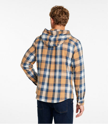 Men's 1912 Field Flannel Shirt, Hooded, Slightly Fitted Untucked Fit, Plaid | L.L.Bean Essential