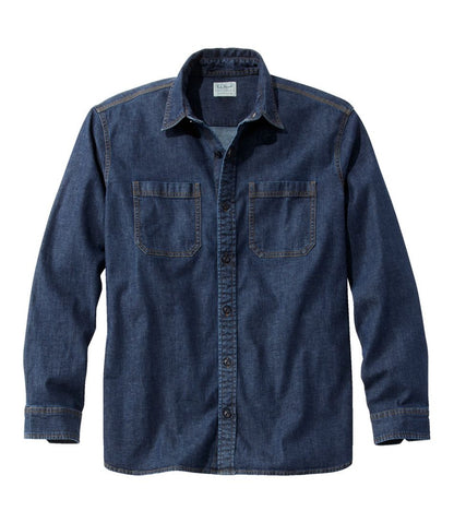 Men's BeanFlex® Denim Shirt, Traditional Untucked Fit | L.L.Bean Featured