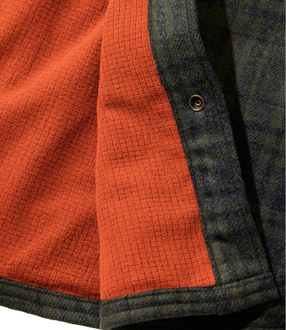 Men's Maine Guide Lightweight Lined Wool Field Shirt, Plaid | L.L.Bean Popular