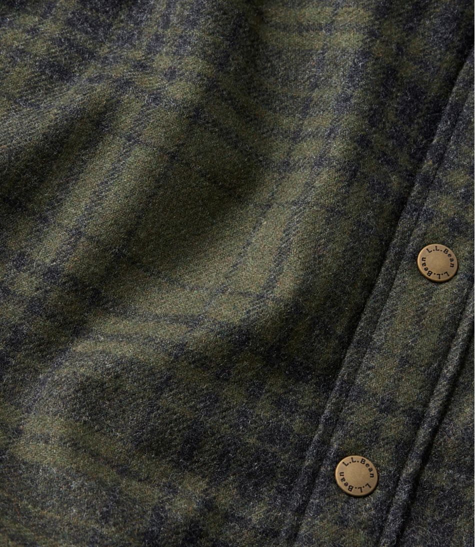 Men's Maine Guide Lightweight Lined Wool Field Shirt, Plaid | L.L.Bean Popular