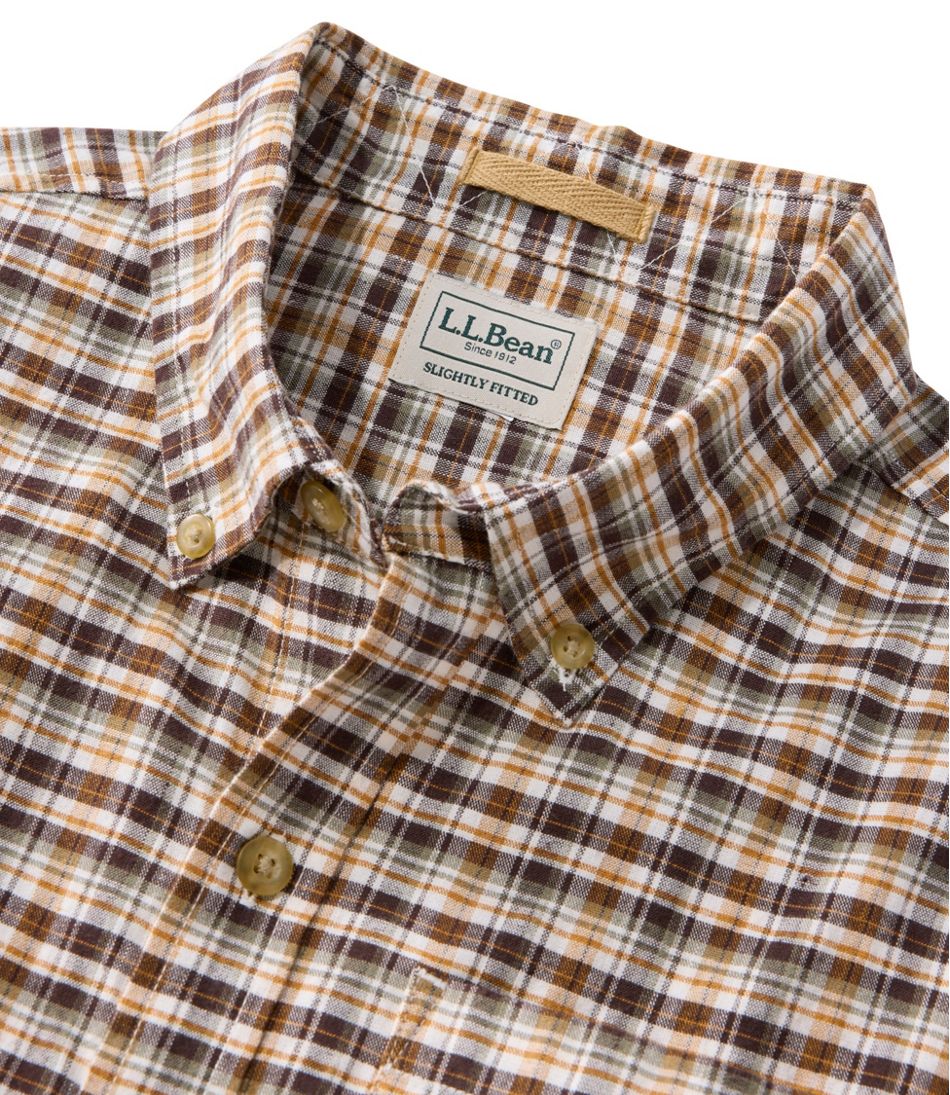 Men's Stonecoast Hemp Shirt, Short-Sleeve, Slightly Fitted Untucked Fit | L.L.Bean Recommended