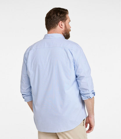 Men's Comfort Stretch Oxford Shirt, Traditional Untucked Fit, Stripe | L.L.Bean Classic