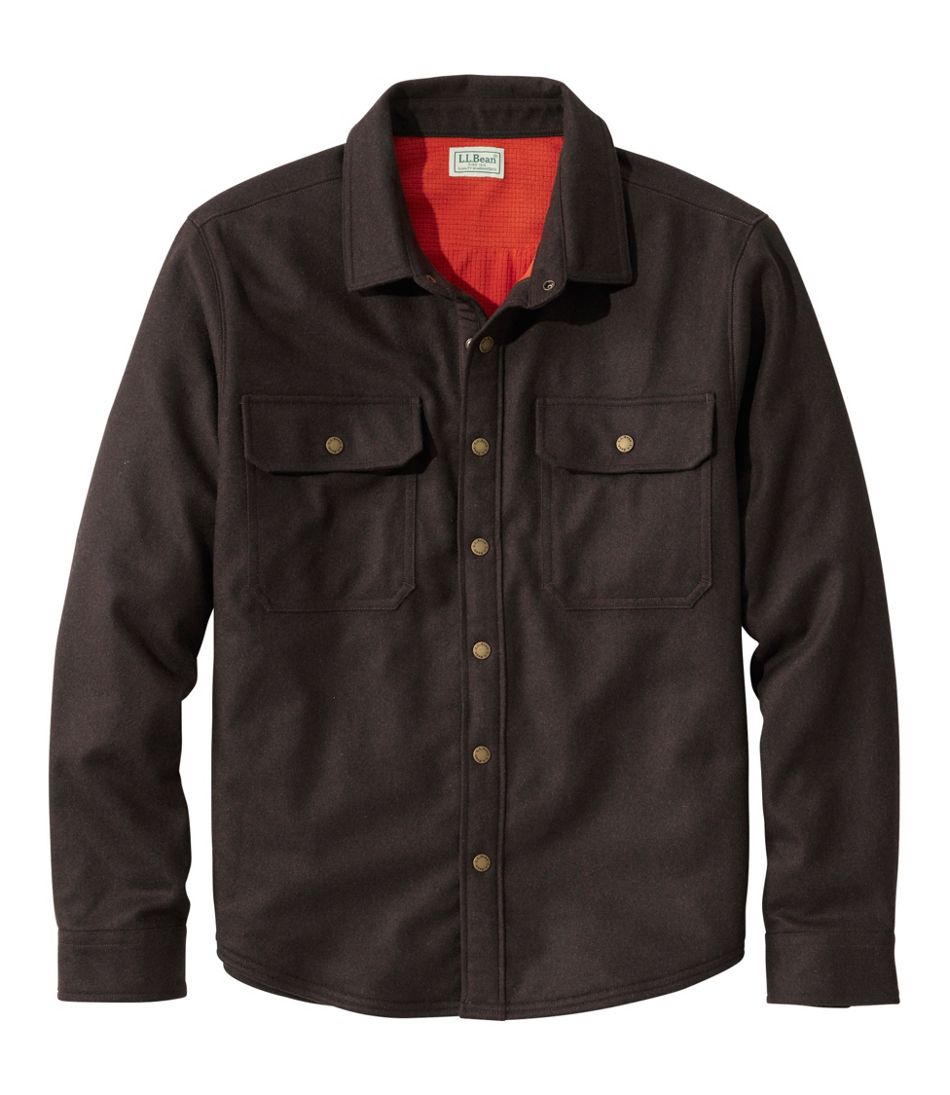Men's Maine Guide Lightweight Lined Wool Field Shirt | L.L.Bean Value