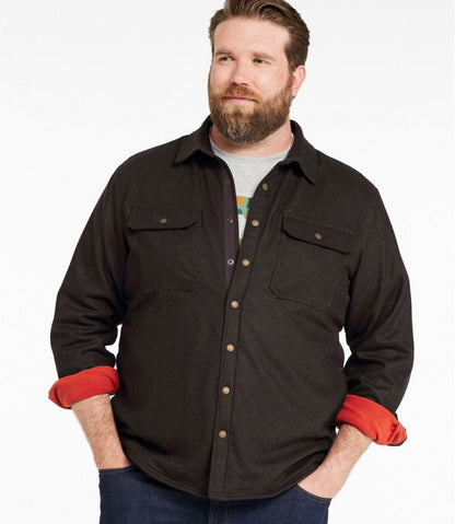 Men's Maine Guide Lightweight Lined Wool Field Shirt | L.L.Bean Value