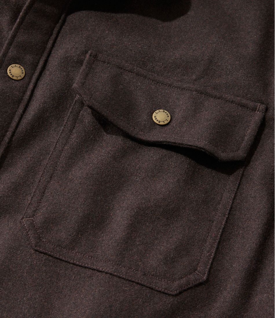 Men's Maine Guide Lightweight Lined Wool Field Shirt | L.L.Bean Value