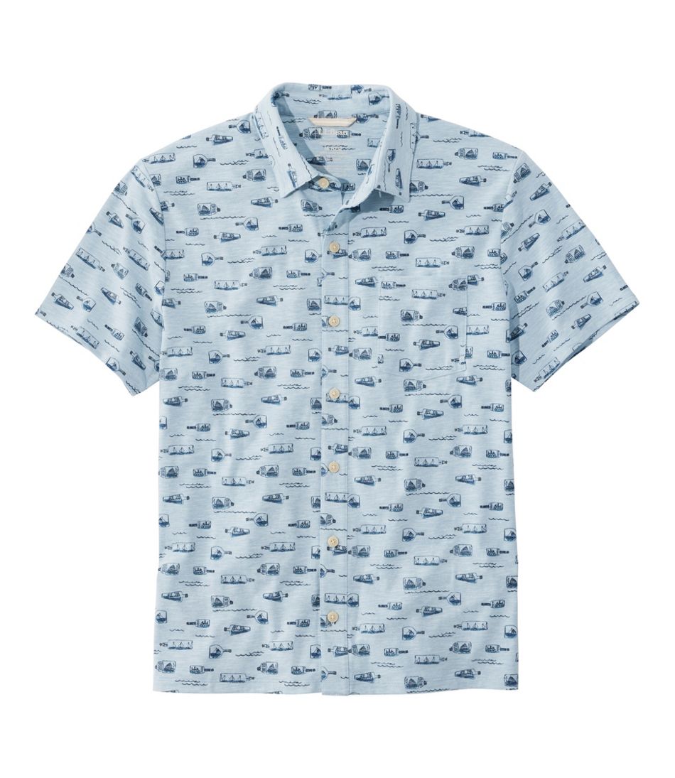 Men's Lakewashed Performance Shirts, Button-Front Shirt, Short-Sleeve, Print | L.L.Bean Great Value