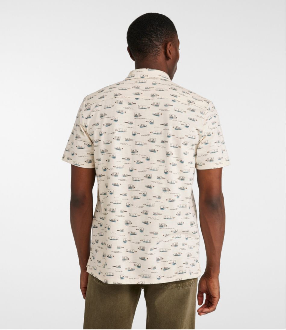 Men's Lakewashed Performance Shirts, Button-Front Shirt, Short-Sleeve, Print | L.L.Bean Great Value