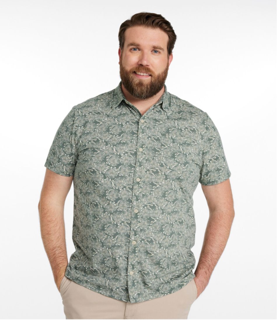 Men's Lakewashed Performance Shirts, Button-Front Shirt, Short-Sleeve, Print | L.L.Bean Great Value