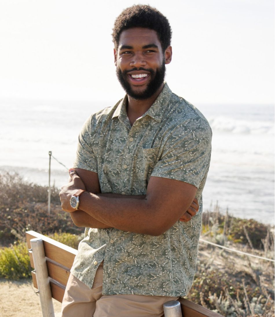 Men's Lakewashed Performance Shirts, Button-Front Shirt, Short-Sleeve, Print | L.L.Bean Great Value