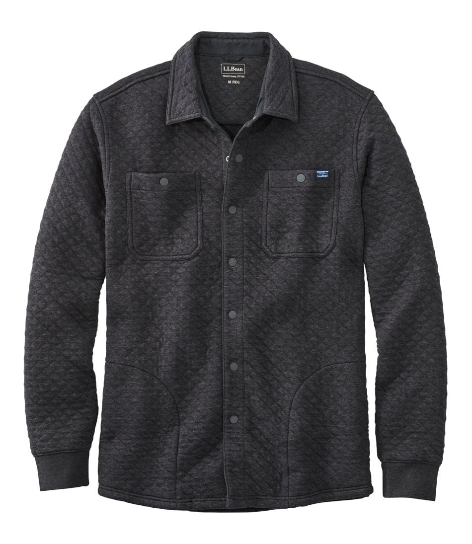 Men's Quilted Sweatshirts, Snap Overshirt | L.L.Bean Latest