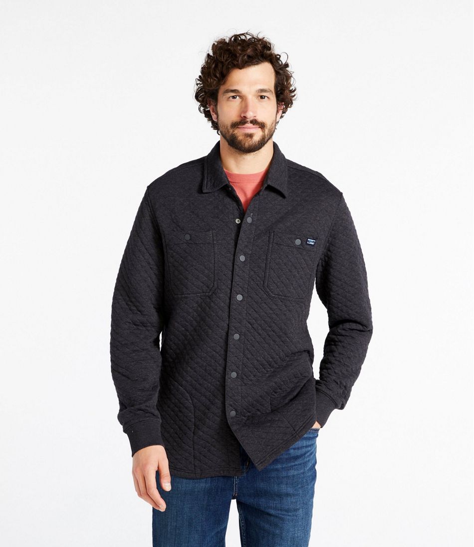 Men's Quilted Sweatshirts, Snap Overshirt | L.L.Bean Latest