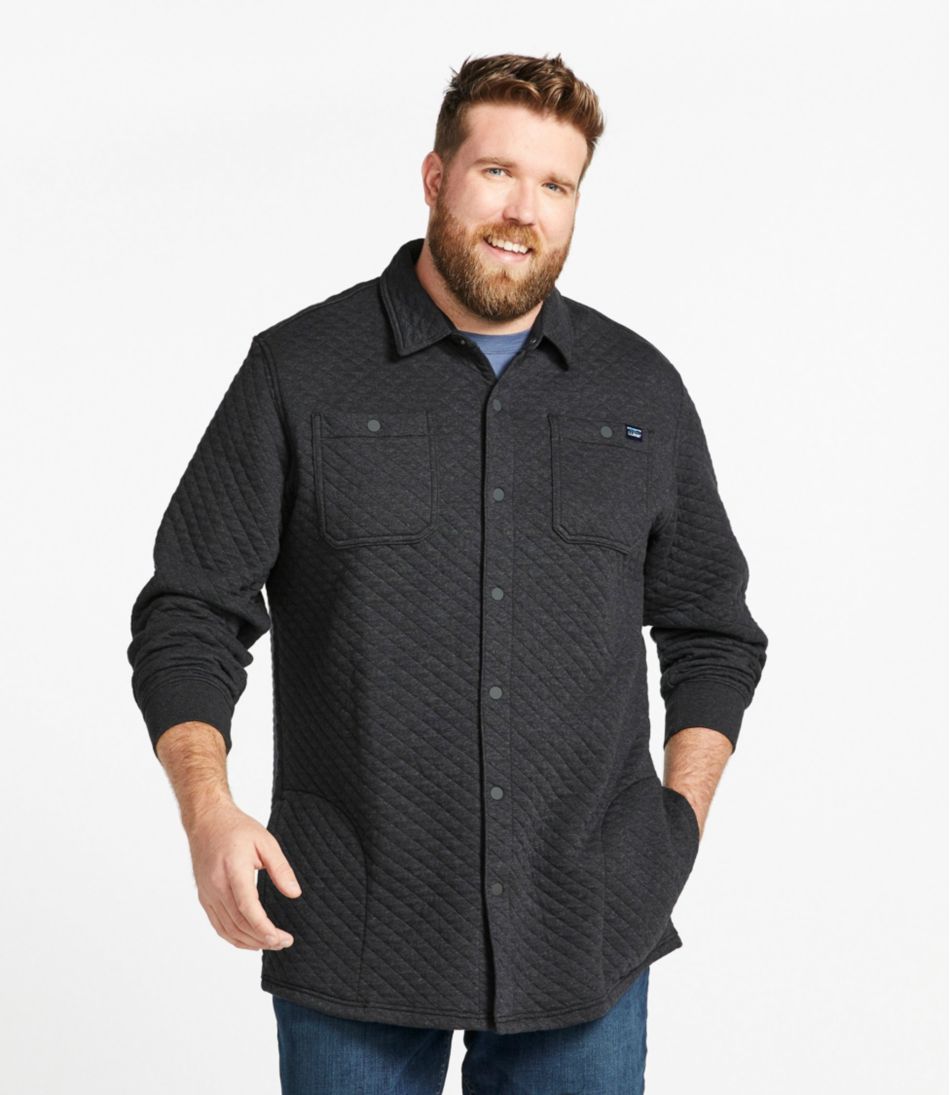 Men's Quilted Sweatshirts, Snap Overshirt | L.L.Bean Latest