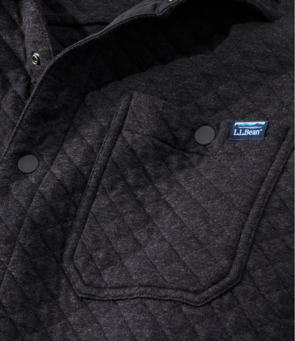 Men's Quilted Sweatshirts, Snap Overshirt | L.L.Bean Latest