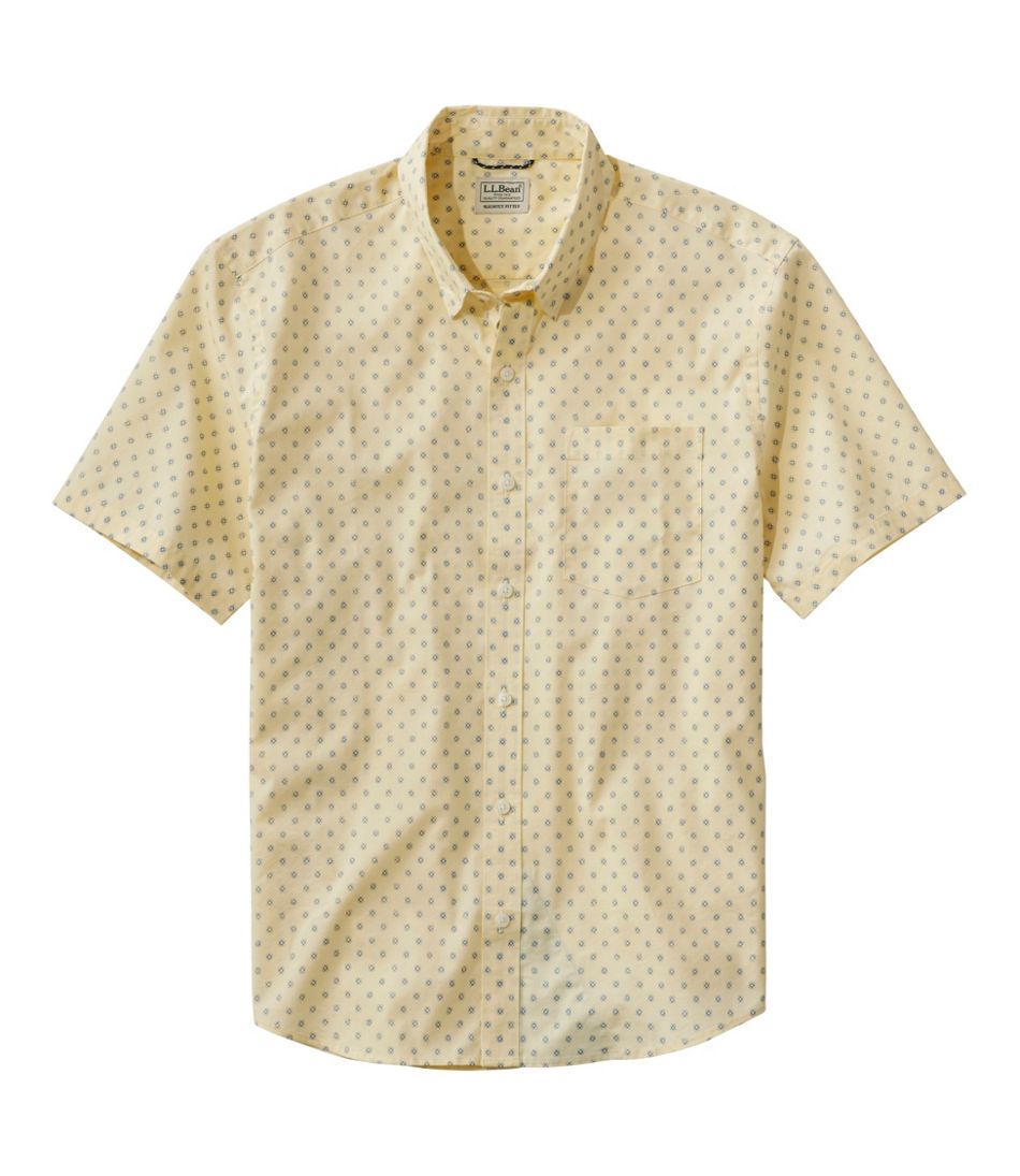 Men's Comfort Stretch Performance® Shirt, Short-Sleeve, Slightly Fitted Untucked Fit, Print | L.L.Bean Featured