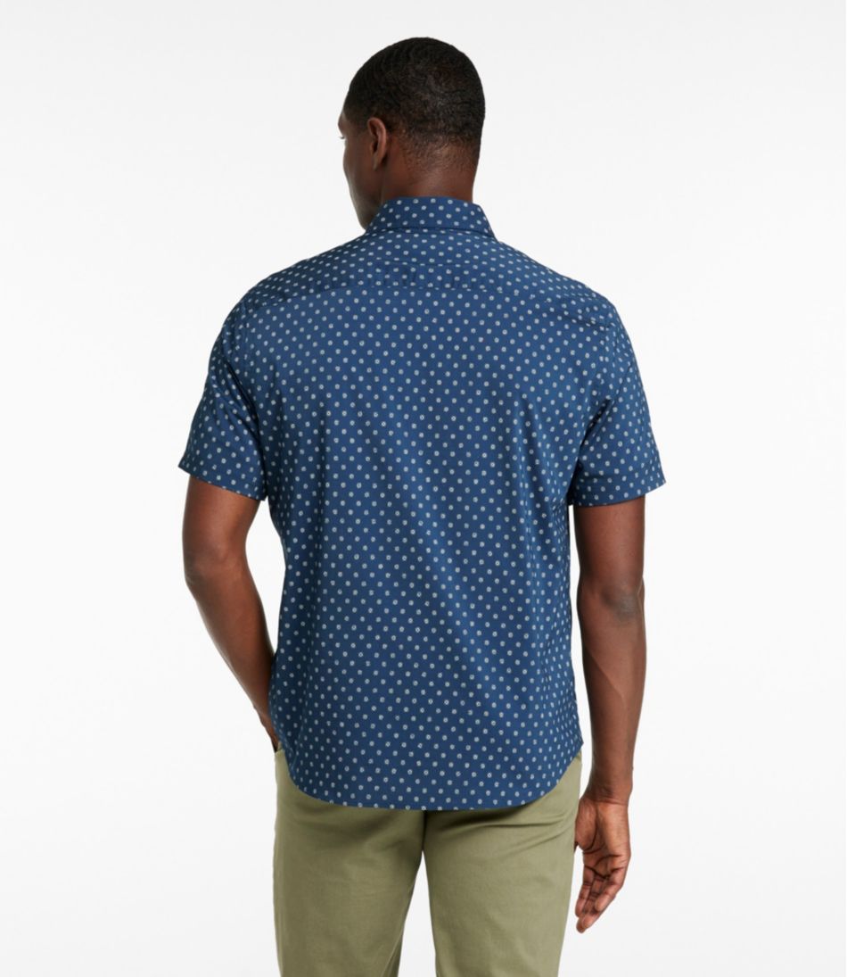 Men's Comfort Stretch Performance® Shirt, Short-Sleeve, Slightly Fitted Untucked Fit, Print | L.L.Bean Featured