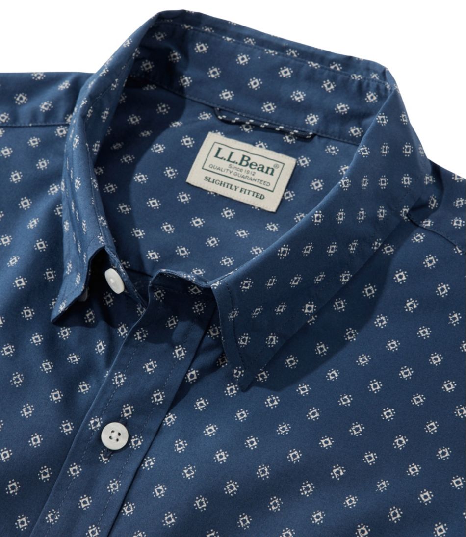 Men's Comfort Stretch Performance® Shirt, Short-Sleeve, Slightly Fitted Untucked Fit, Print | L.L.Bean Featured