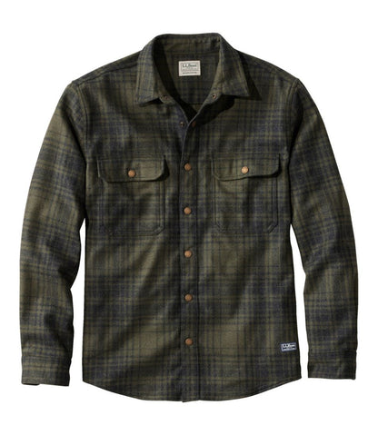 Men's Maine Guide Lightweight Wool Field Shirt, Plaid | L.L.Bean Best Seller