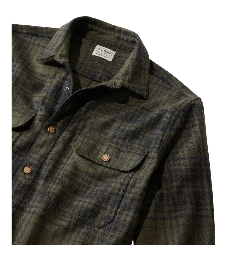 Men's Maine Guide Lightweight Wool Field Shirt, Plaid | L.L.Bean Best Seller