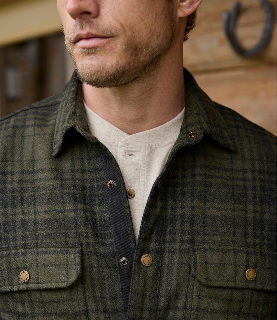 Men's Maine Guide Lightweight Wool Field Shirt, Plaid | L.L.Bean Best Seller