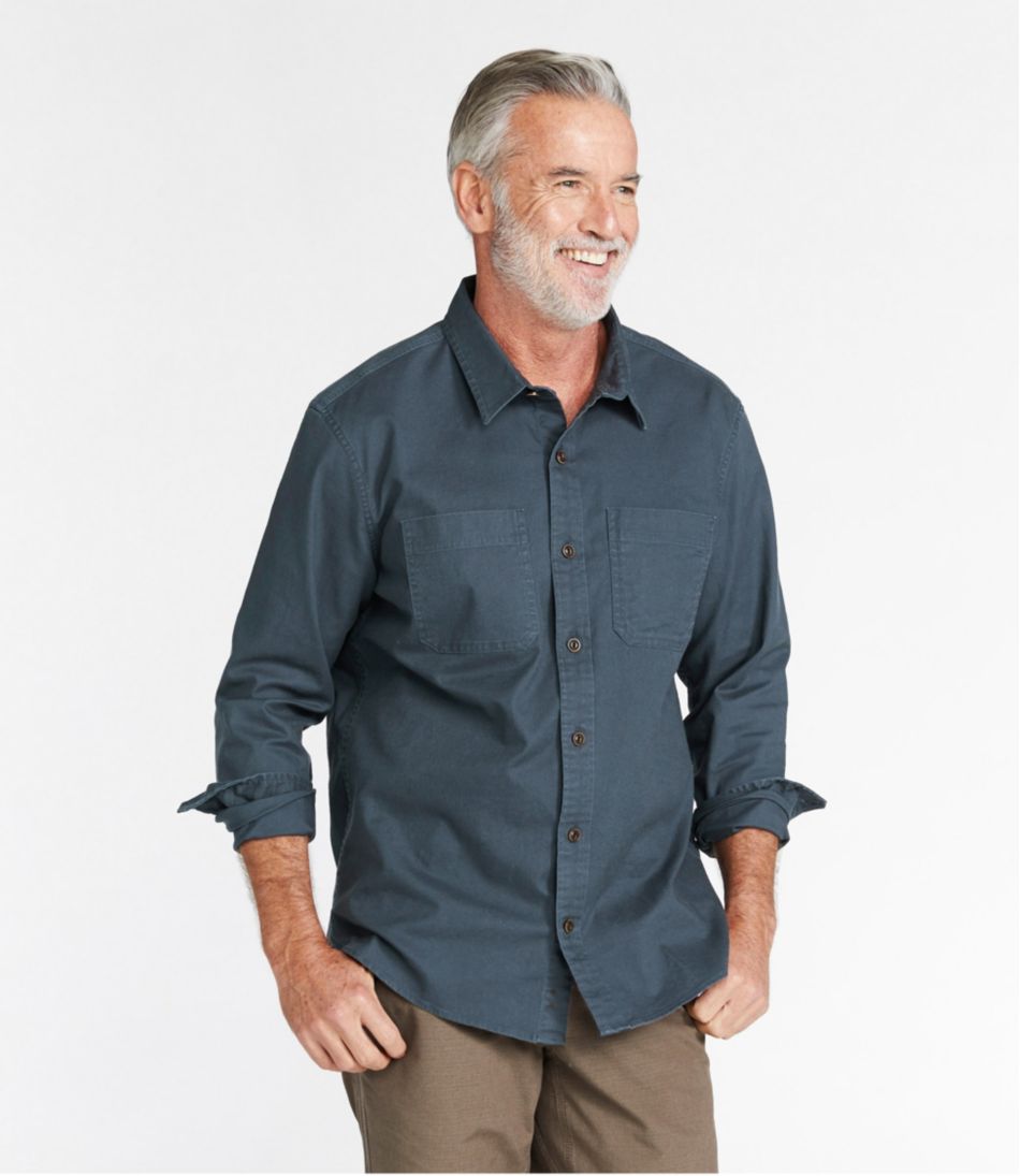 Men's BeanFlex® Twill Shirt, Traditional Untucked Fit, Long-Sleeve | L.L.Bean Exclusive