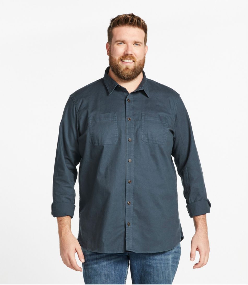 Men's BeanFlex® Twill Shirt, Traditional Untucked Fit, Long-Sleeve | L.L.Bean Exclusive