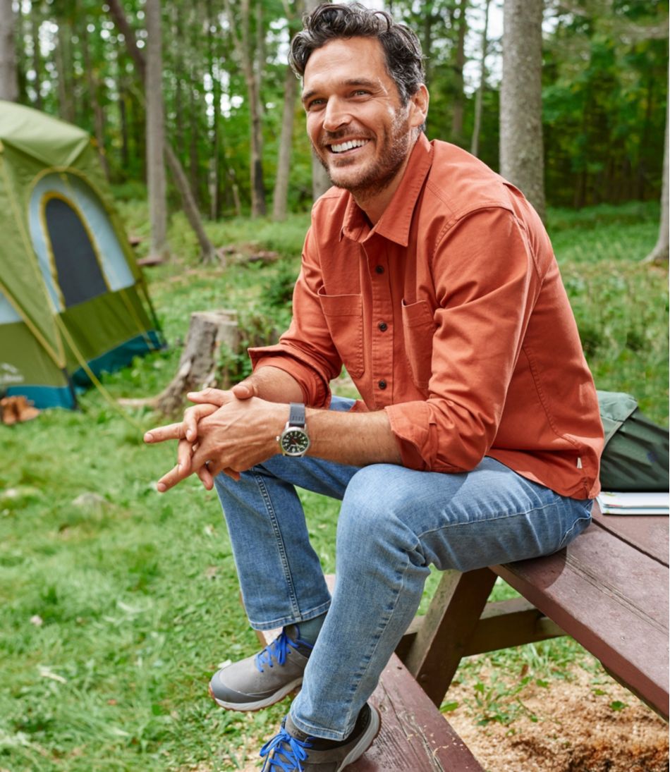 Men's BeanFlex® Twill Shirt, Traditional Untucked Fit, Long-Sleeve | L.L.Bean Exclusive