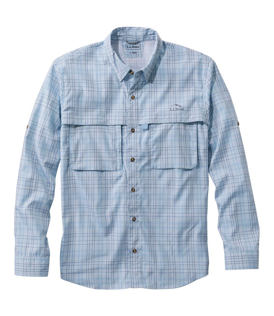 Men's Tropicwear Shirt, Plaid Long-Sleeve | L.L.Bean Value
