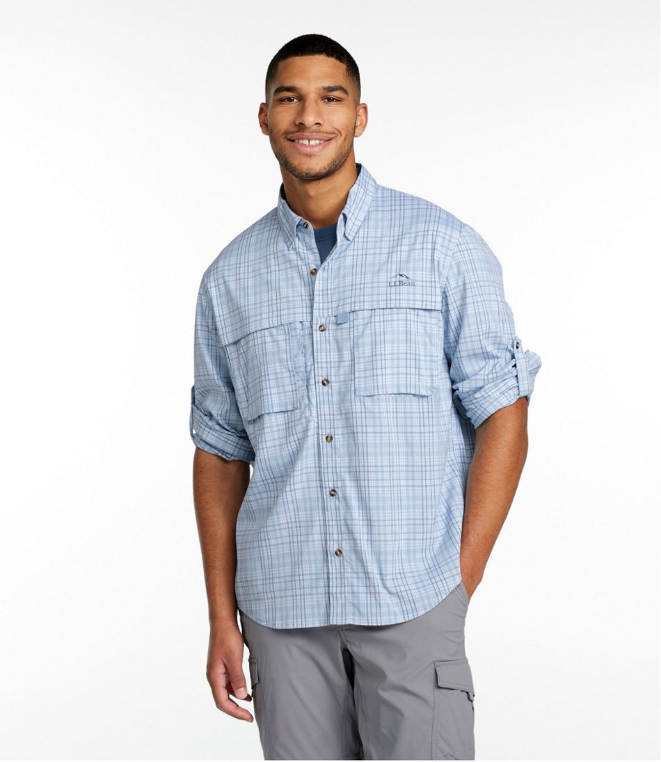 Men's Tropicwear Shirt, Plaid Long-Sleeve | L.L.Bean Value