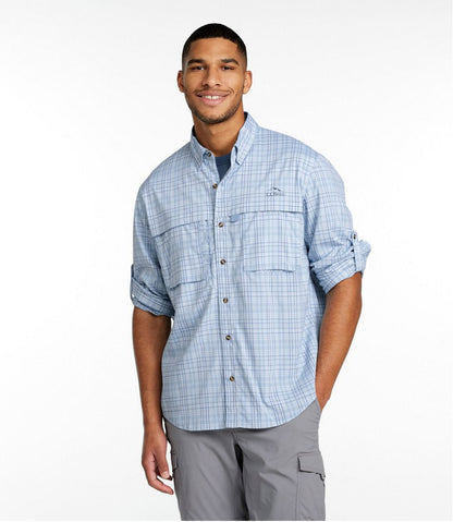 Men's Tropicwear Shirt, Plaid Long-Sleeve | L.L.Bean Value
