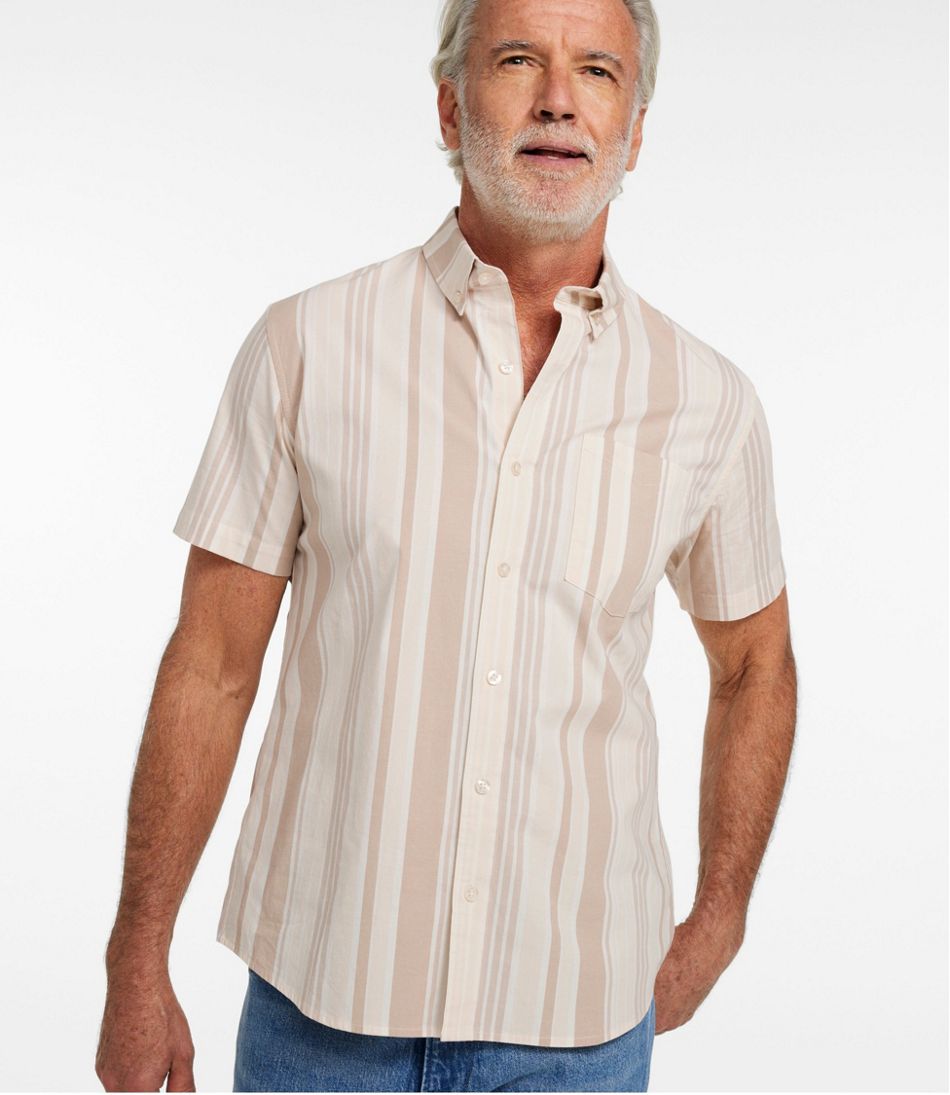 Men's Signature Stretch Poplin Shirt, Short-Sleeve, Slim Fit | L.L.Bean Popular
