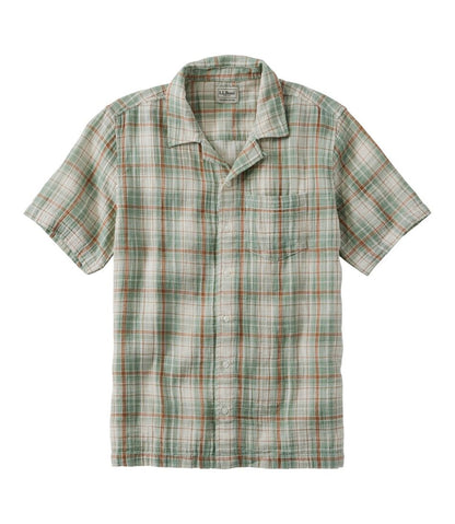 Men's Cloud Gauze Shirt, Short-Sleeve, Slightly Fitted Untucked Fit, Plaid | L.L.Bean Trending
