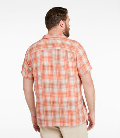 Men's Cloud Gauze Shirt, Short-Sleeve, Slightly Fitted Untucked Fit, Plaid | L.L.Bean Trending