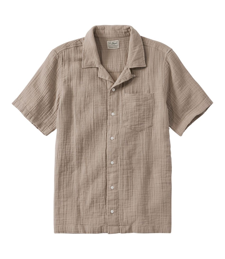 Men's Cloud Gauze Shirt, Short-Sleeve, Slightly Fitted Untucked Fit | L.L.Bean Exclusive