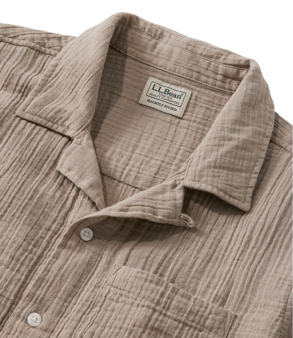 Men's Cloud Gauze Shirt, Short-Sleeve, Slightly Fitted Untucked Fit | L.L.Bean Exclusive