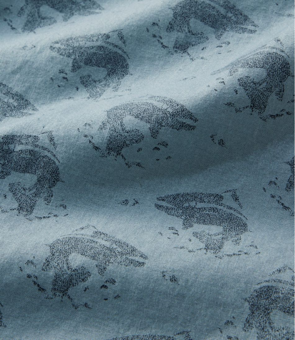 Men's Stonecoast Hemp Shirt, Short-Sleeve, Slightly Fitted Untucked Fit, Print | L.L.Bean Signature