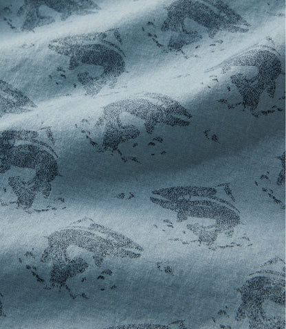 Men's Stonecoast Hemp Shirt, Short-Sleeve, Slightly Fitted Untucked Fit, Print | L.L.Bean Signature