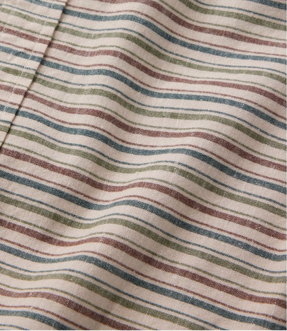 Men's Stonecoast Hemp Shirt, Short-Sleeve, Slightly Fitted Untucked Fit, Stripe | L.L.Bean Value