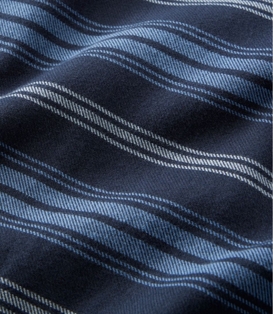 Men's Fleece-Lined Flannel Shirt, Traditional Fit, Stripe | L.L.Bean Great Value