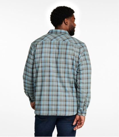 Men's Katahdin Performance Flannel Shirt-Jacket, Hi-Pile Fleece-Lined Plaid | L.L.Bean Latest