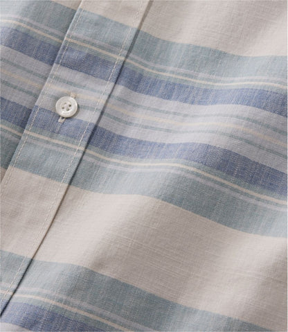 Men's Comfort Stretch Chambray Shirt, Traditional Untucked Fit, Long-Sleeve, Stripe | L.L.Bean Best Seller