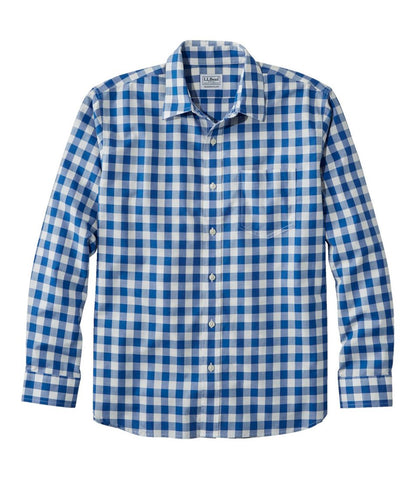 Men's Bean's Wrinkle-Free Everyday Shirt, Traditional Untucked Fit, Plaid, Long-Sleeve | L.L.Bean Value